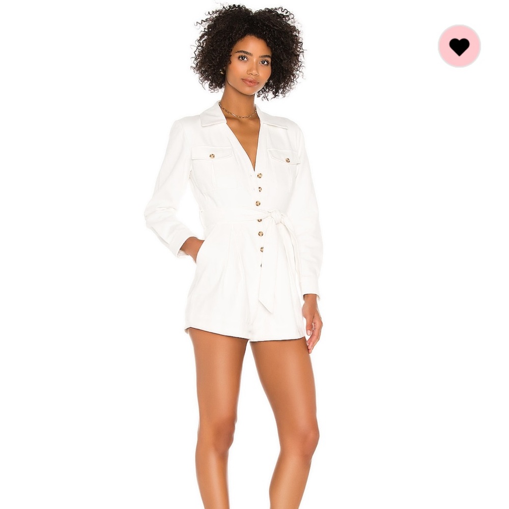 White romper revolve